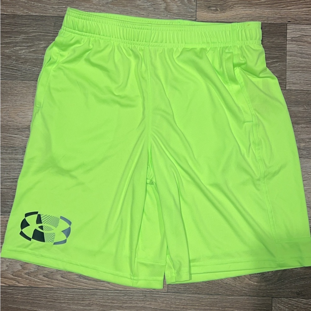 Under Armour Boys XL Bright Lime Athletic Shorts